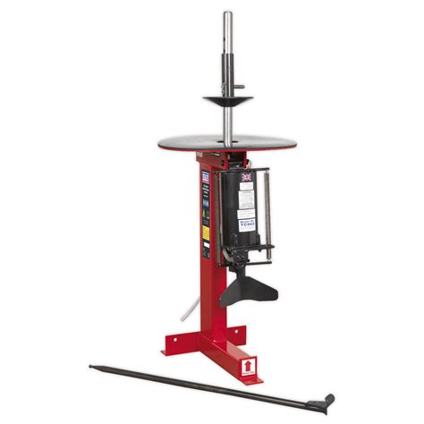 Features and Benefits All steel construction Base measures 15 3/8" X <b>18</b> 1/2" Mounts From 8" to light truck <b>tires</b> Wheel rest plate measures 7 1/2" diameter X 3/16" thick 42 lbs. . Manual tire changer for 18 inch rims